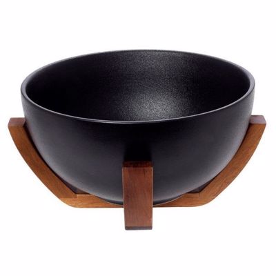 Cryspo Trio Σαλατιέρα Πορσελάνης με Ξύλινη Βάση 'ACACIA' 65000211